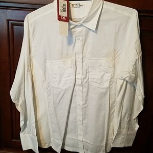 White button down